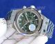HBF replica audemars piguet royal oak chronograph green dial stainless steel watch (4)_th.jpg